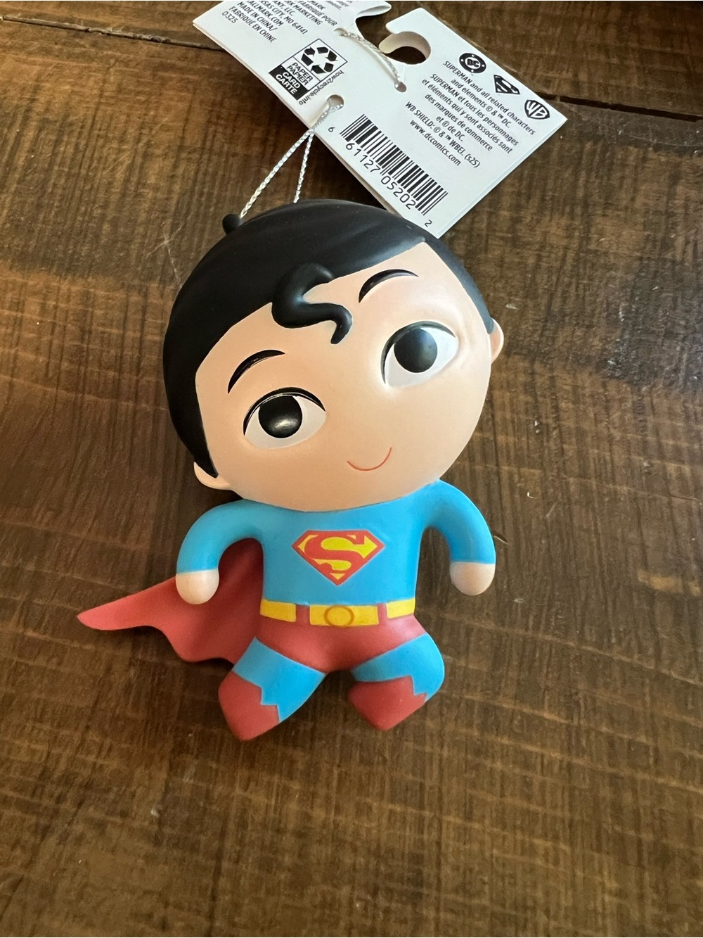 Hallmark DC Comics Superman Chibi Shatterproof Christmas Tree Ornament - NWT